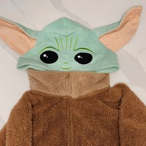 STAR WARS Adult Onsie Hoodie - Mandalorian Grogu Baby - One Size Hot Topic